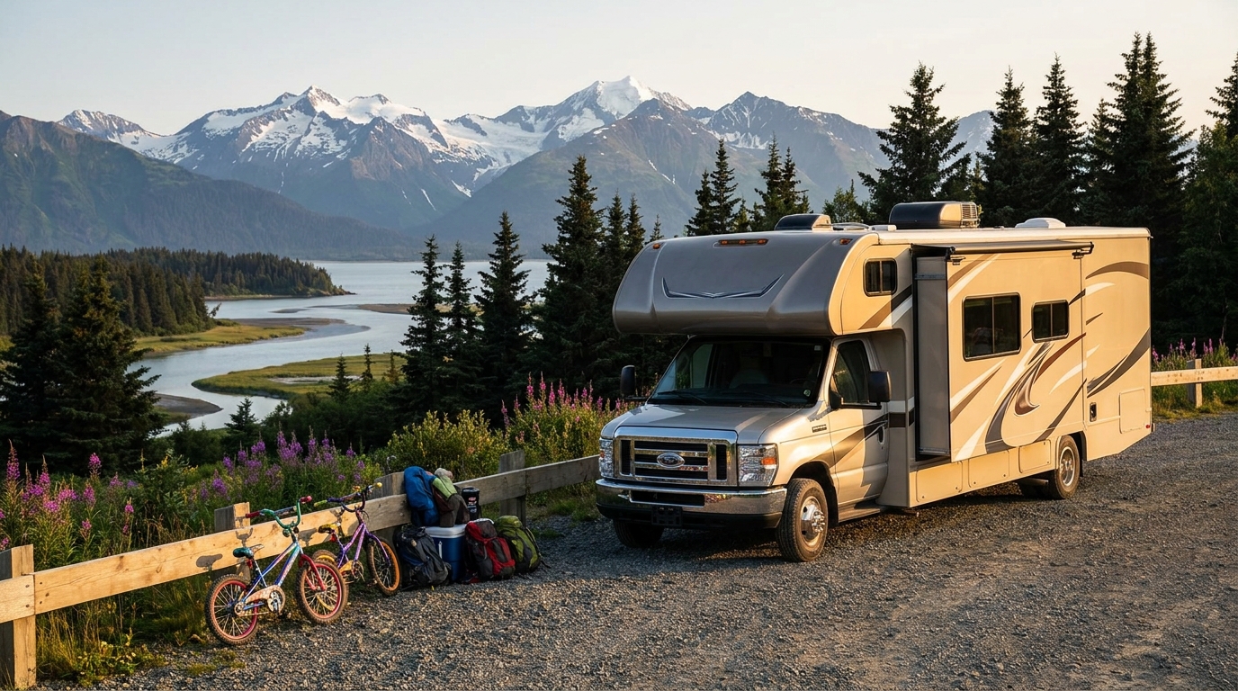 Map for Budget RV Driving in Anchorage - Save on Fuel 2026